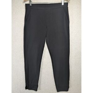 Hue Womens Leggings Rayon Poly Spandex Ponte Knit Black Slim Fit L